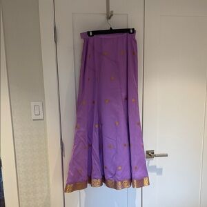 Elegant Purple and Gold Women's Skirt